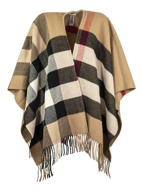 burberry cape poncho ebay|burberry check wool cashmere cape.